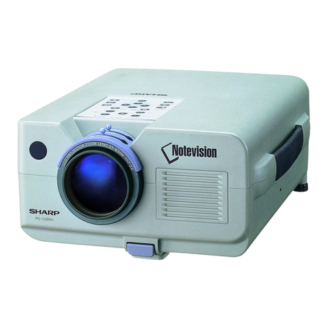 Sharp Notevision PG-C30XU User manual