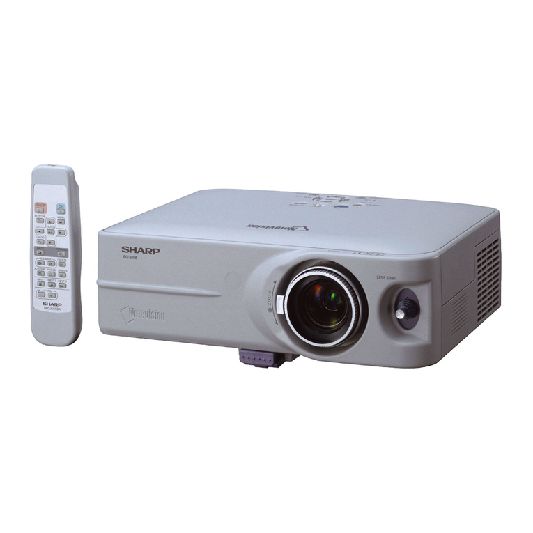 Sharp Notevision PG-B10S User manual
