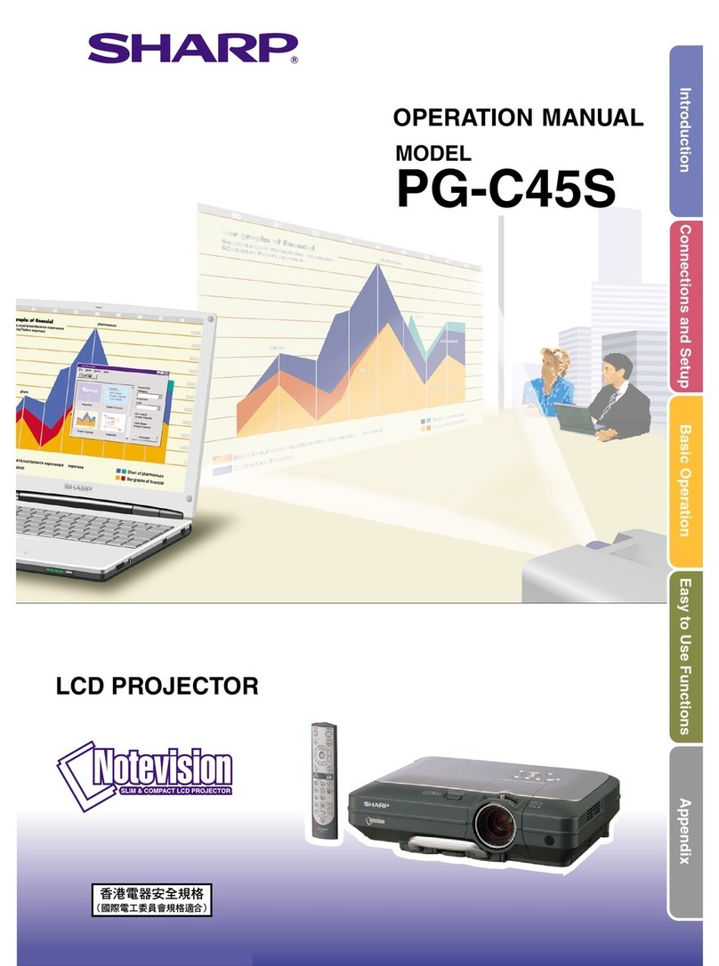 Sharp Notevision PG-C45S User manual