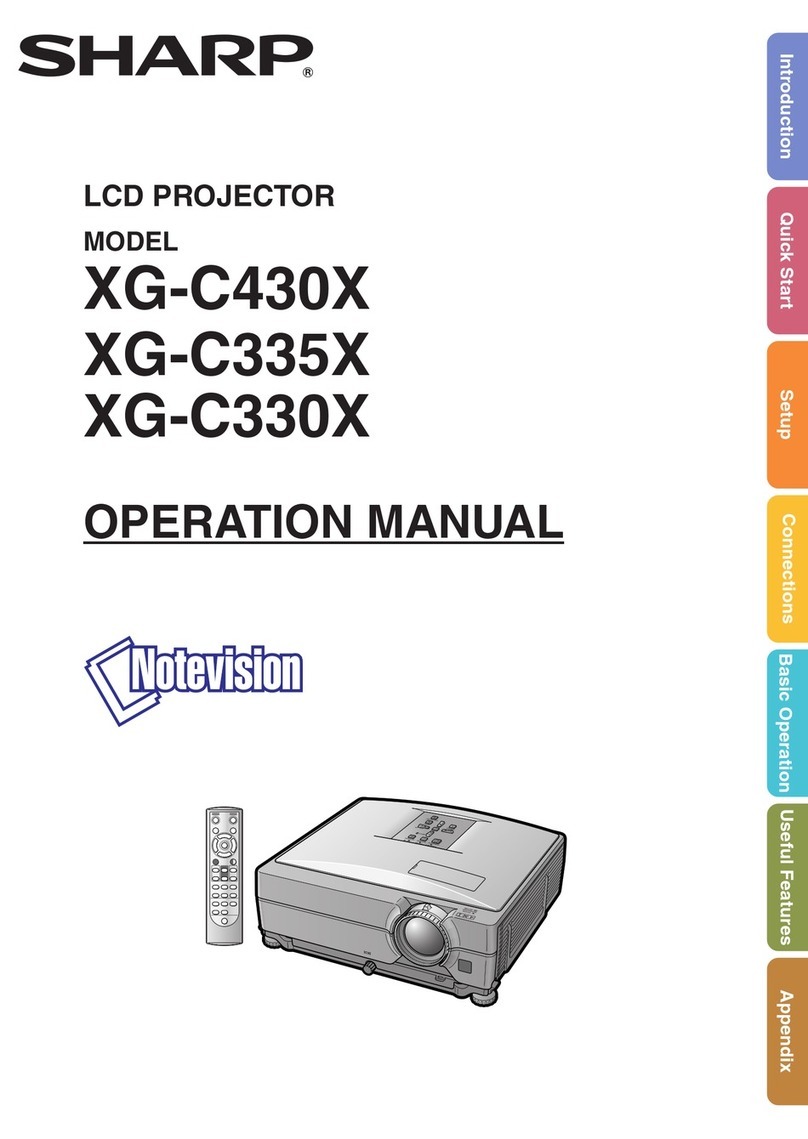 Sharp Notevision XG-C335X User manual