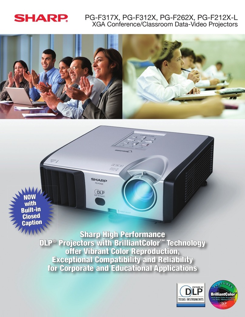 Sharp PG-F312X - Notevision XGA DLP Projector User manual