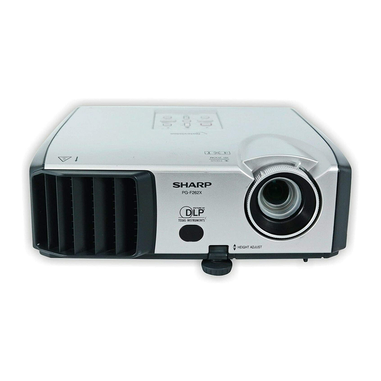 Sharp Notevision PG-F212X User manual