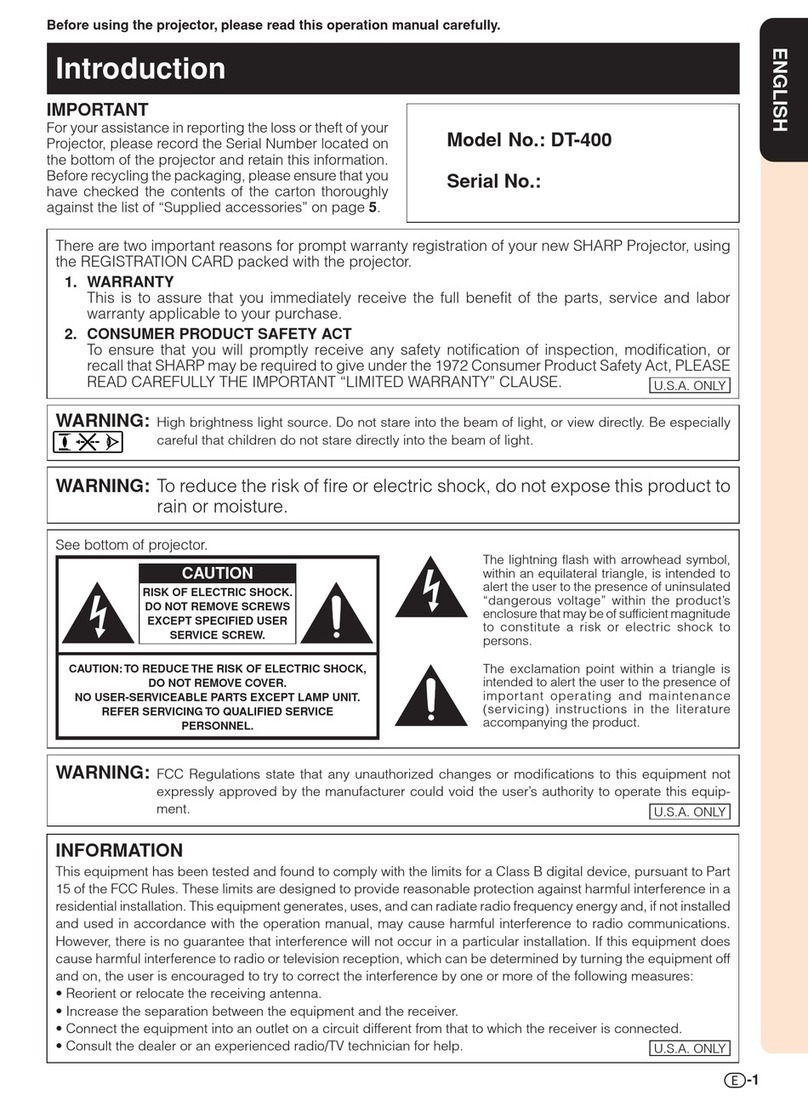 Sharp DT-400 User manual