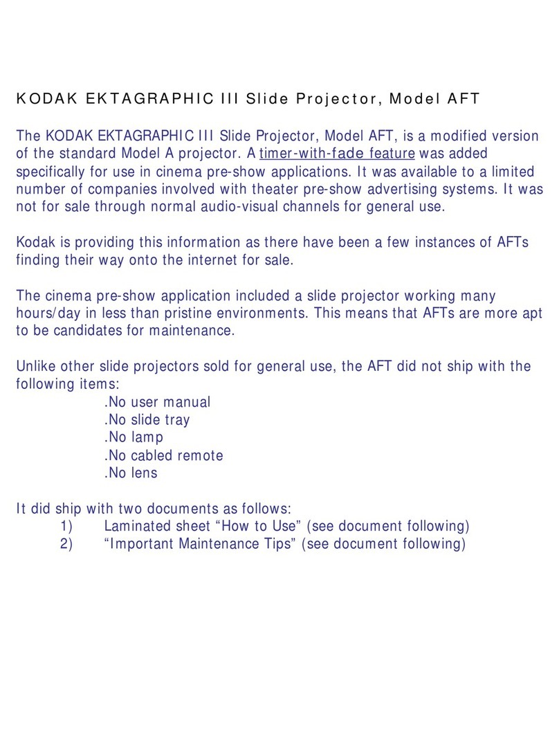 Kodak Model AFT User manual Kodak Model AFT User manual