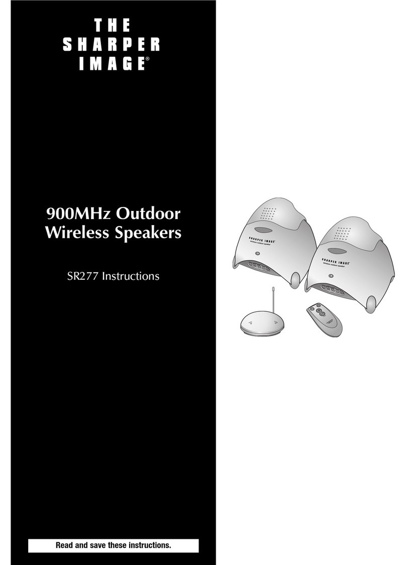 Sharper Image SR277 instruction manual
