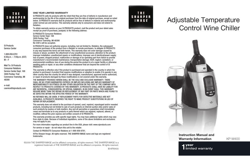 Sharper Image KP-W400 Instruction manual and warranty