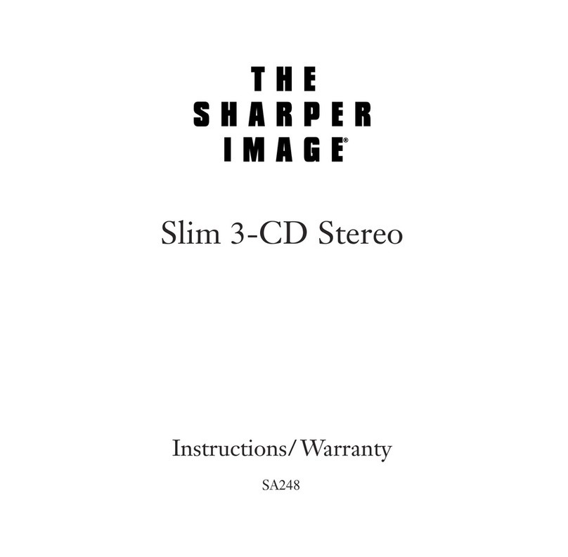 Sharper Image CD Stereo instructions