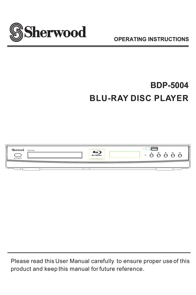 Sherwood BDP-5004 operating instructions