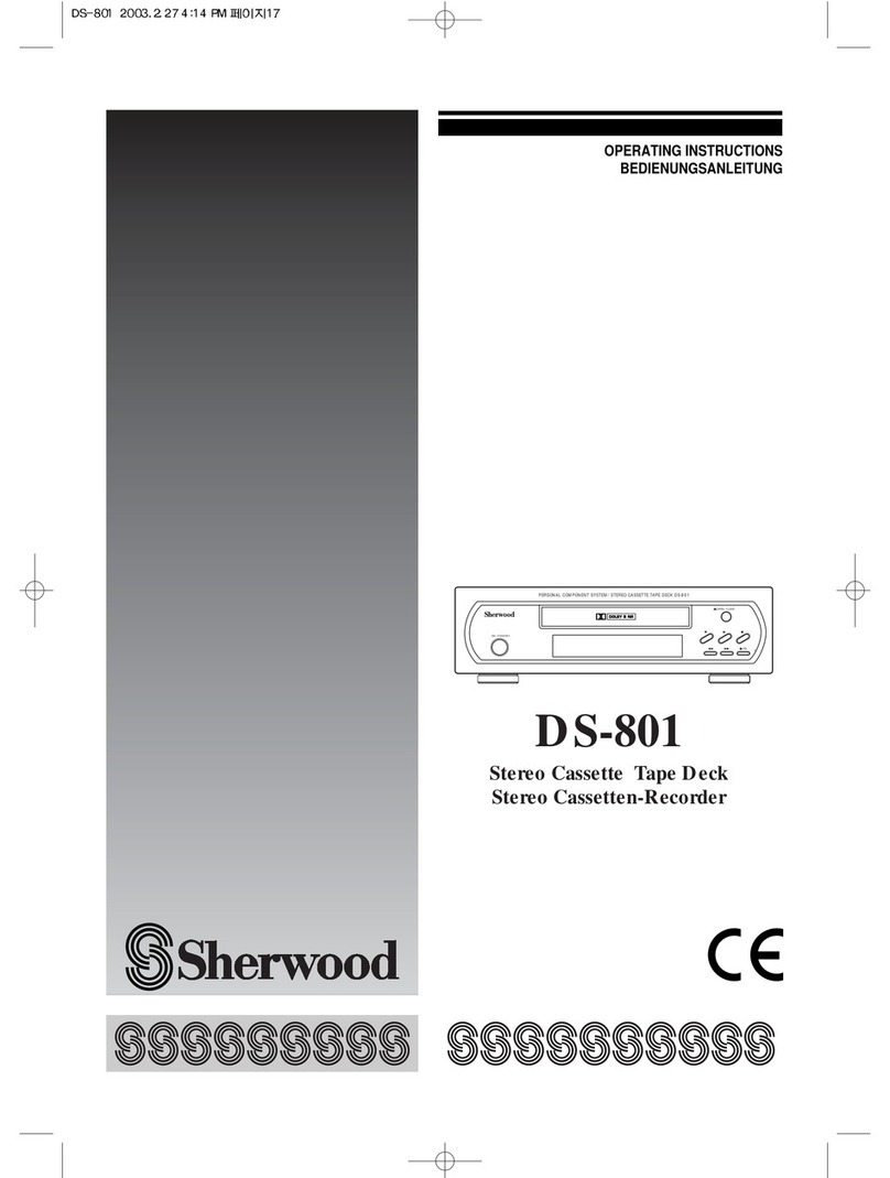 Sherwood DS-801 operating instructions