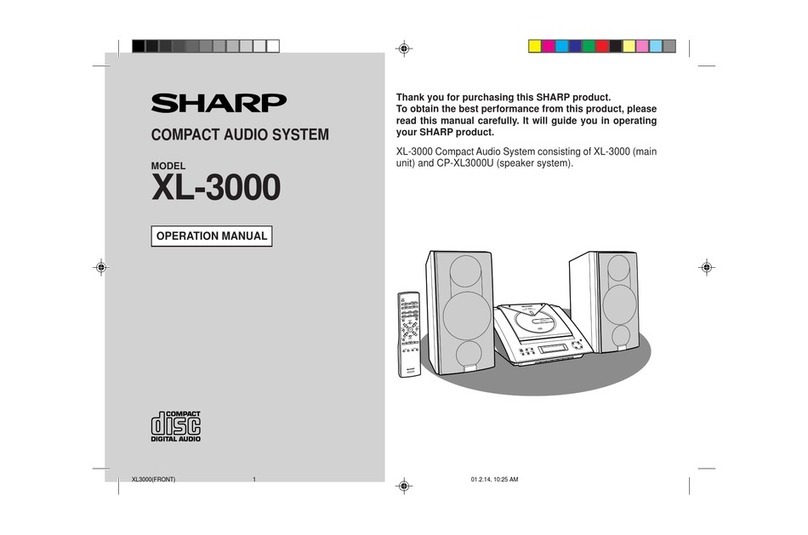 Sharp XL-3000 User manual