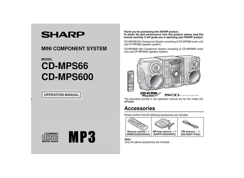 Sharp CD-MPS66 User manual