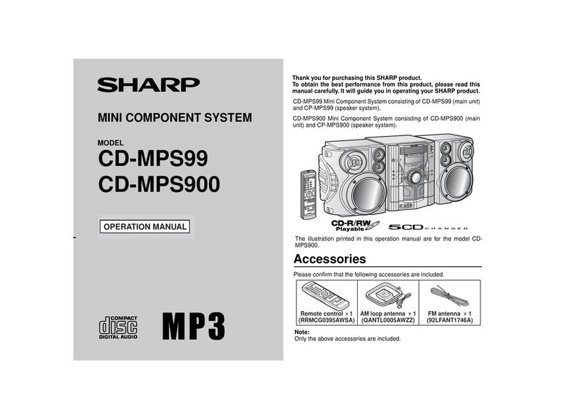 Sharp CD-MPS900 Operation manual