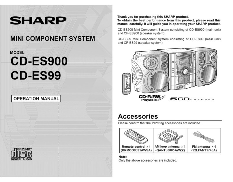 Sharp CD-ES900 User manual