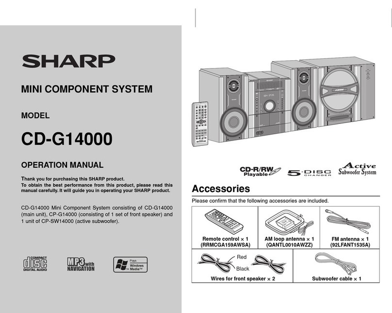 Sharp CD G14000 User manual