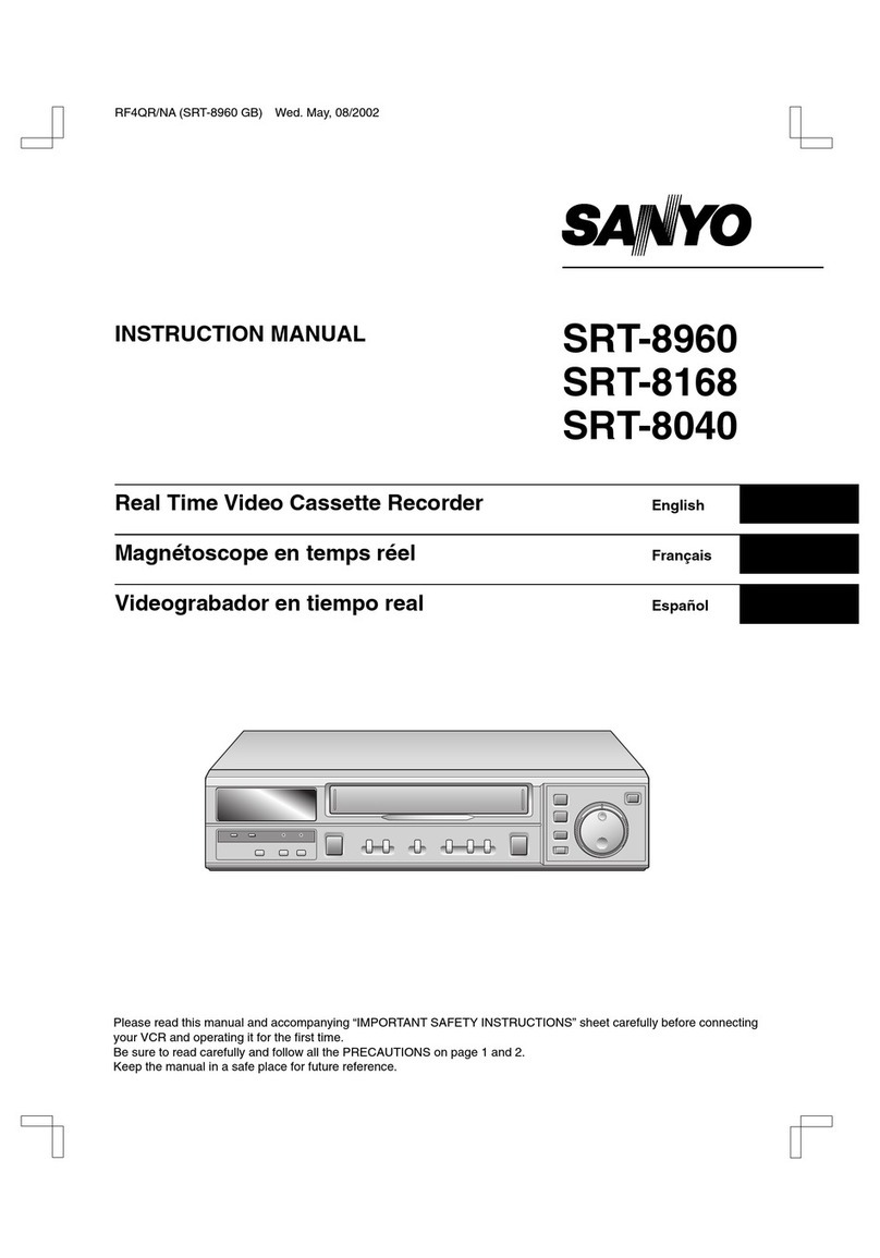 Sanyo SRT-8040 instruction manual