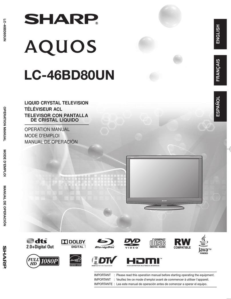 Sharp Aquos LC 46BD80UN User manual