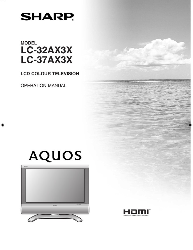 Sharp Aquos LC-32AX3X User manual