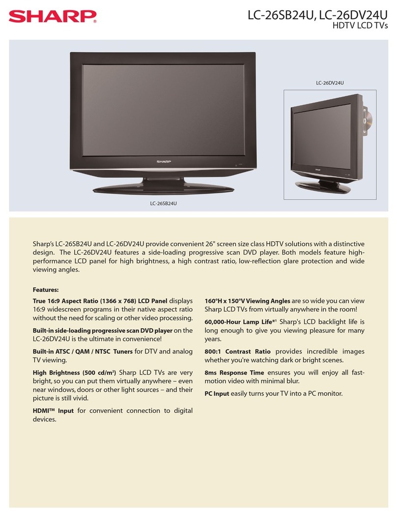 Sharp LC-26DV24U User manual