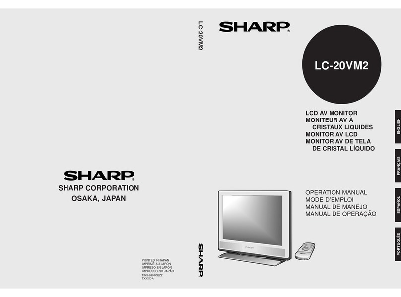 Sharp LC-20VM2 User manual