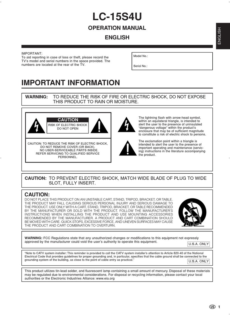 Sharp LC-15S4U User manual