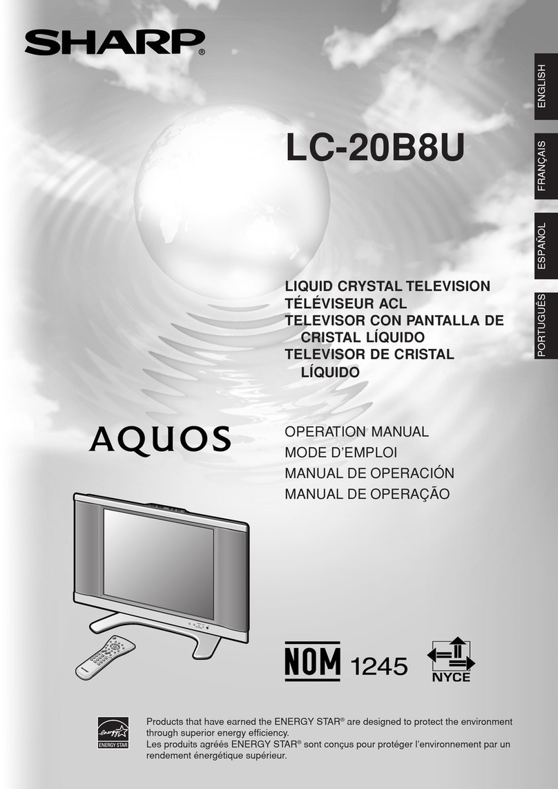 Sharp Aquos LC-20B8U User manual