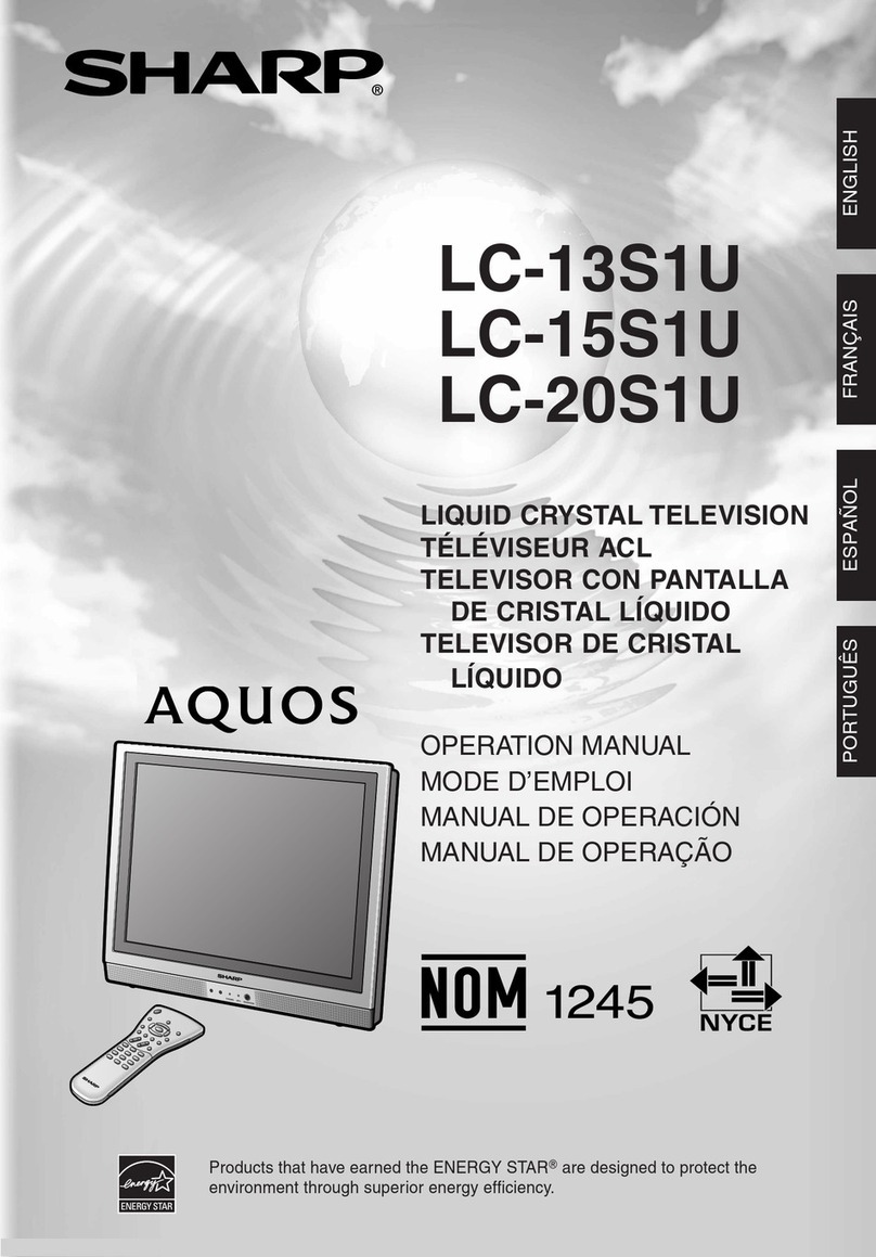 Sharp Aquos LC-13S1U User manual