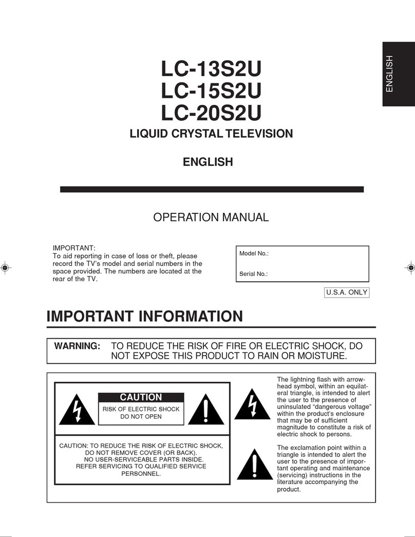 Sharp LC-13S2U, LC-15S2U, LC-20S2U User manual