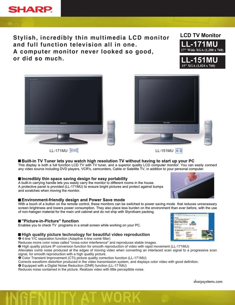 Sharp LL-171MU User manual