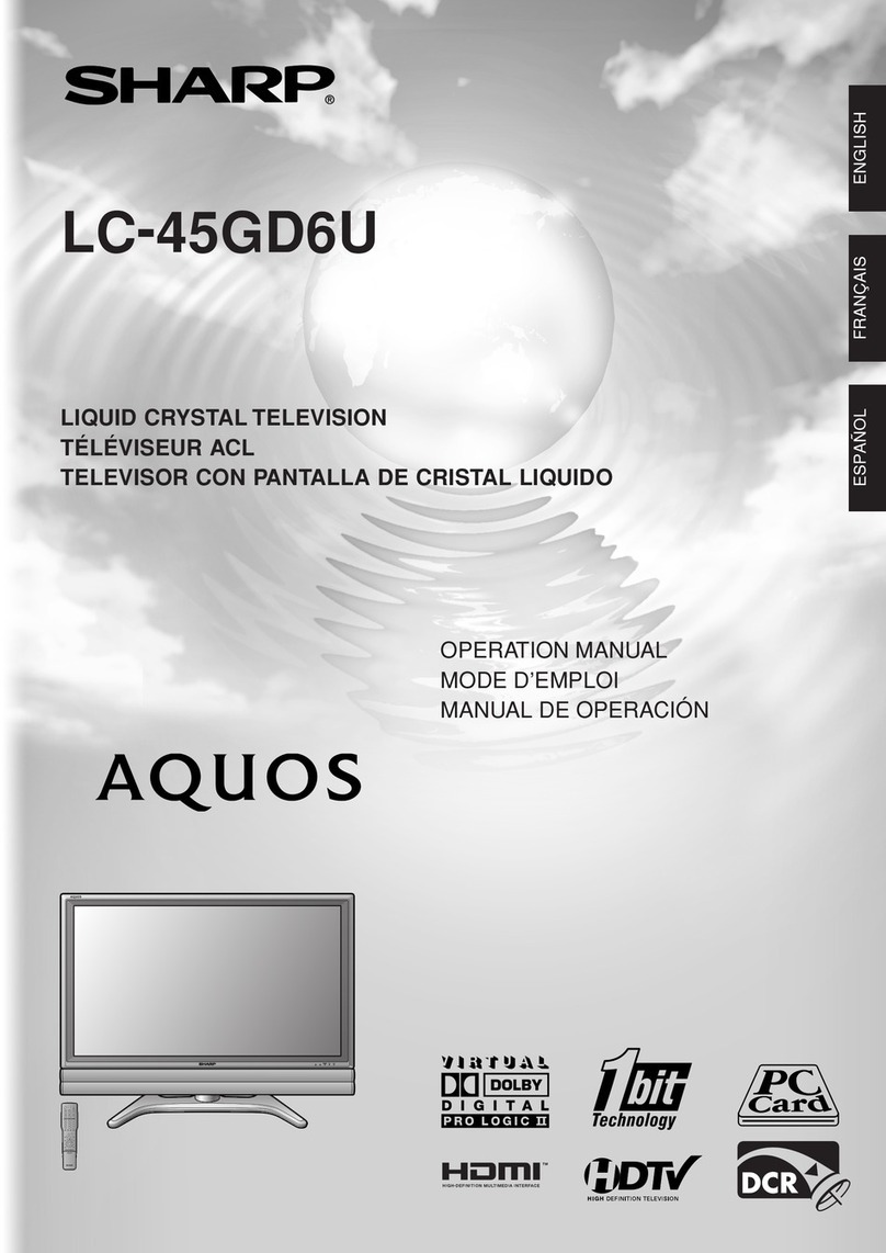 Sharp LC-45GD6U - AQUOS - 45" LCD TV User manual