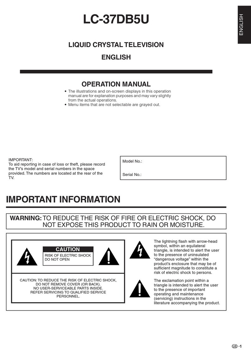 Sharp LC-37DB5U User manual