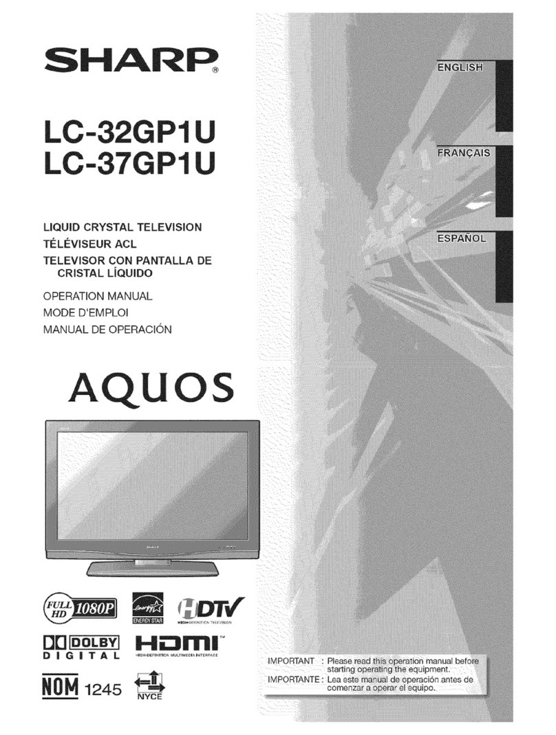 Sharp Aquos LC-32GP1U User manual
