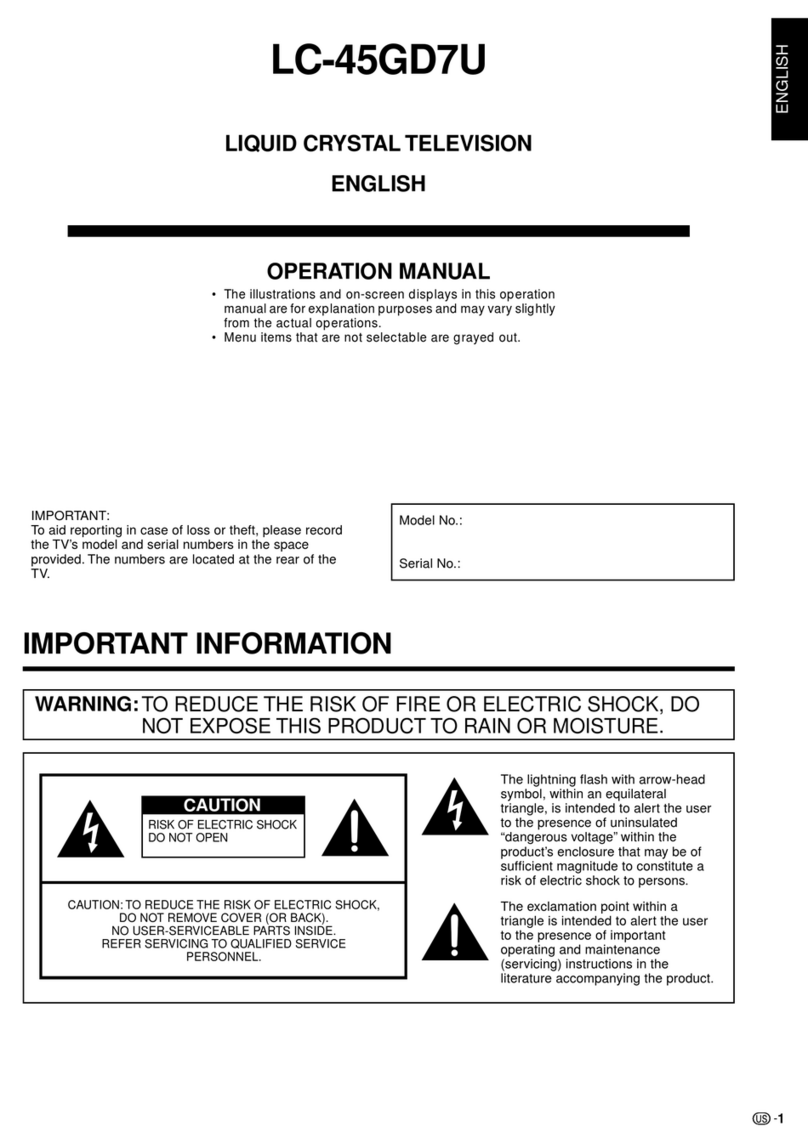Sharp Aquos LC 45GD7U User manual