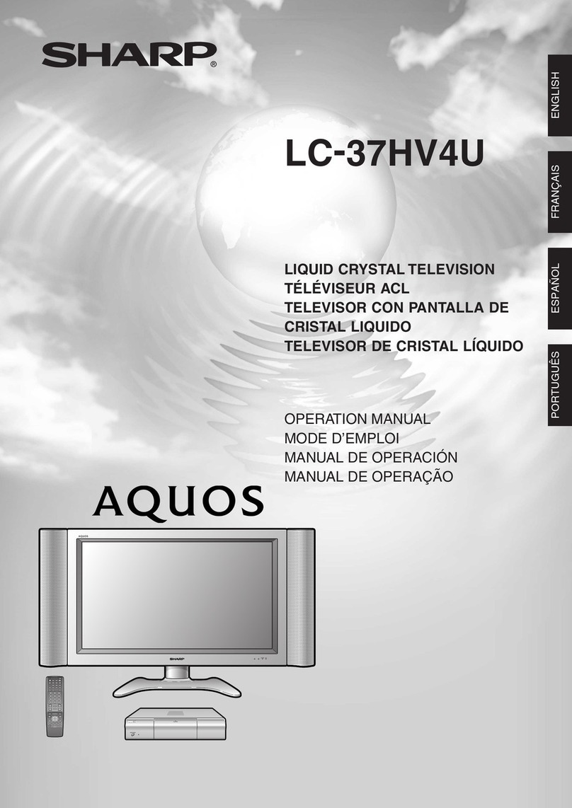 Sharp 37HV4U - LC - 37" LCD TV User manual