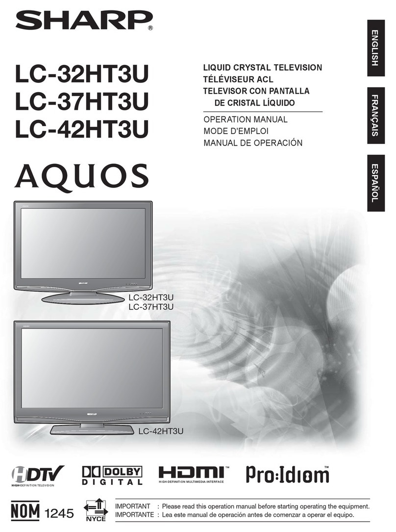 Sharp Aquos LC 32HT3U User manual