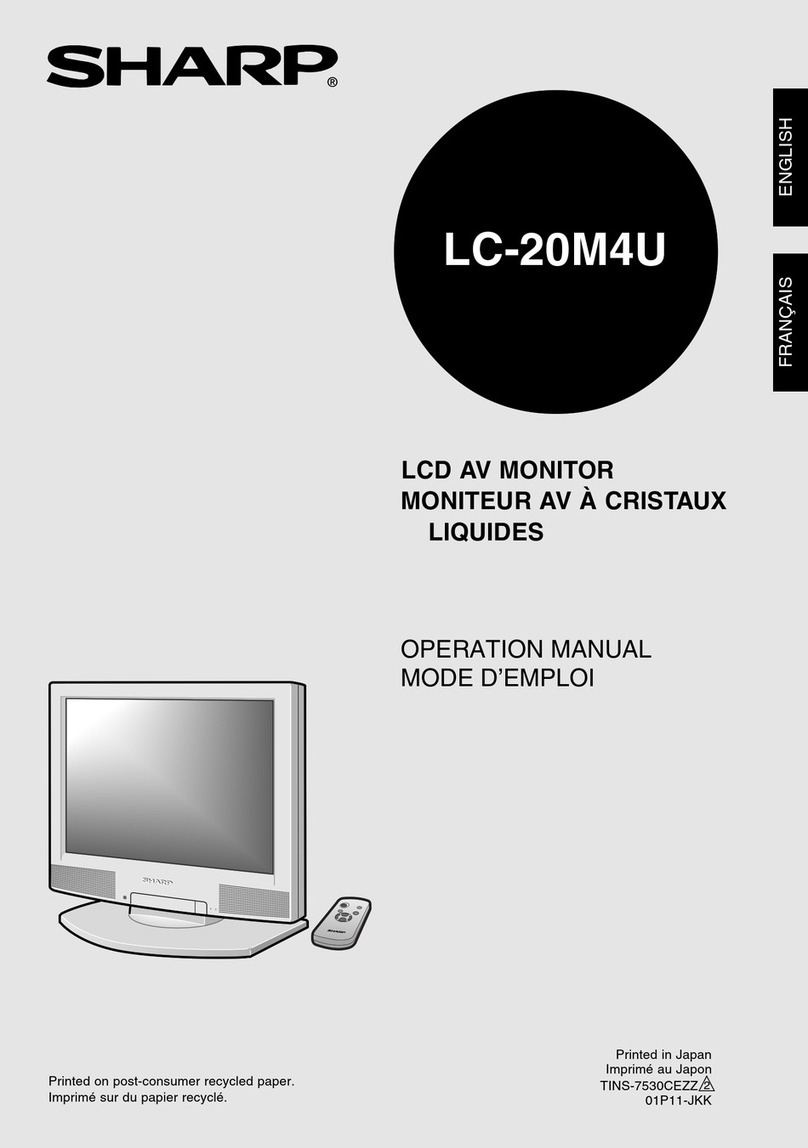 Sharp LC 20M4U Operation manual