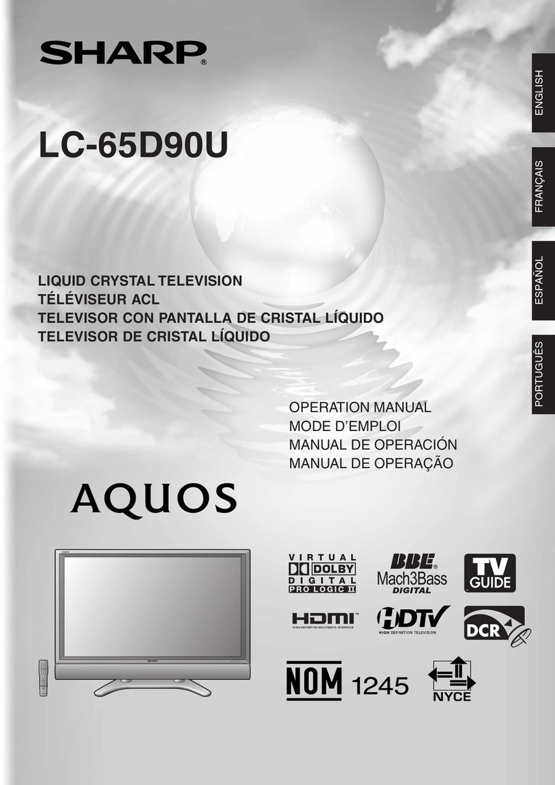 Sharp LC-65D90U User manual Sharp LC-65D90U User manual