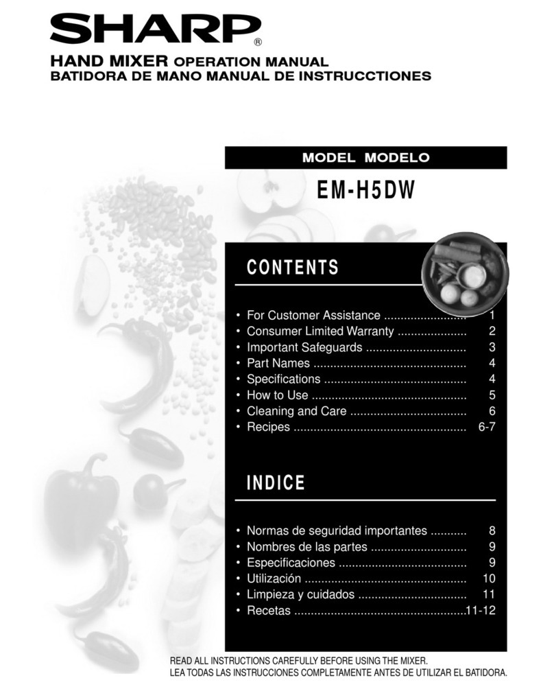 Sharp EM-H5DW User manual