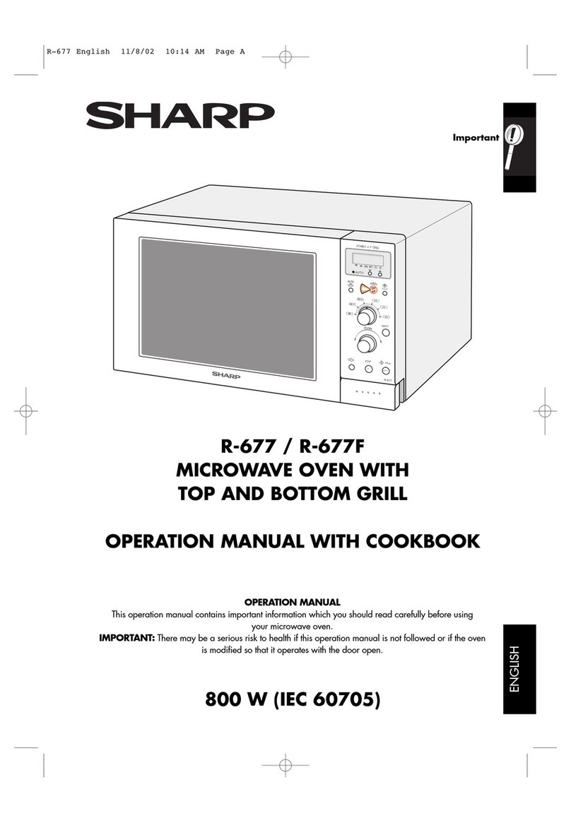 Sharp R-677 Instruction Manual Sharp R-677 Instruction Manual