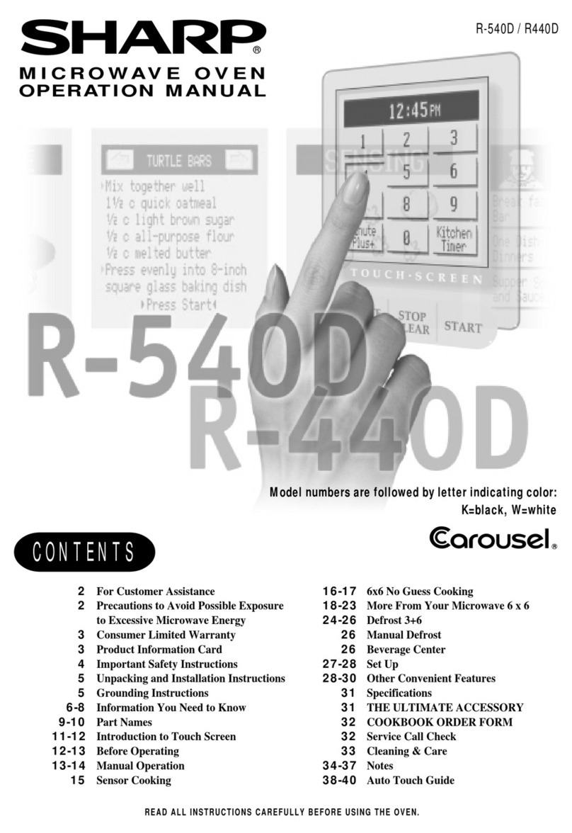 Sharp R-440/540 User manual