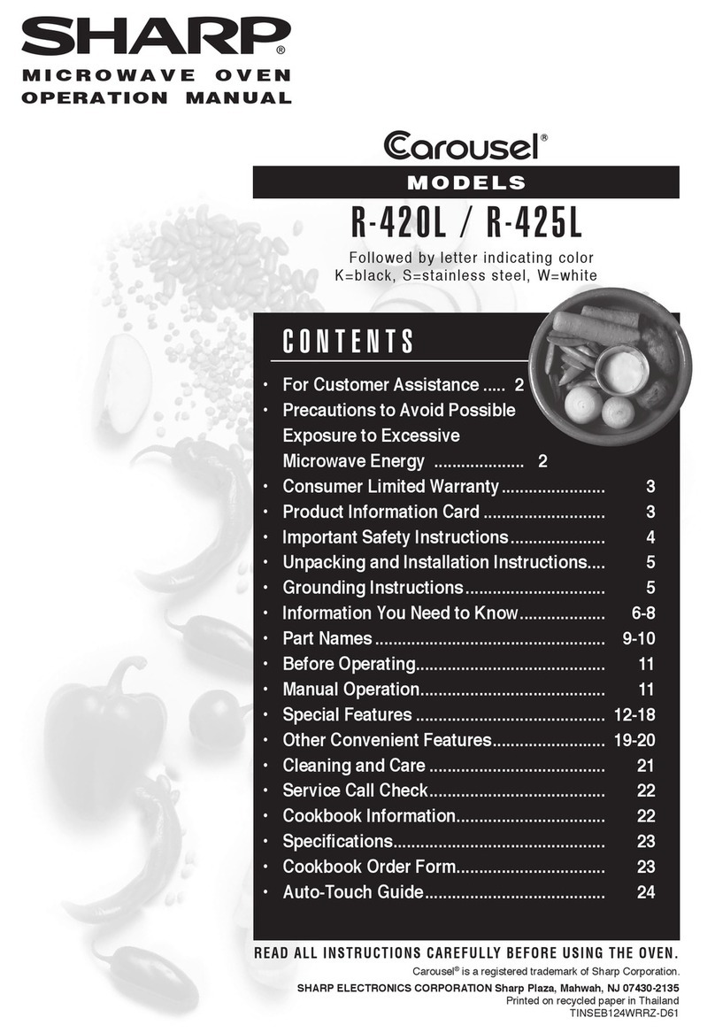 Sharp R-420L Operation manual