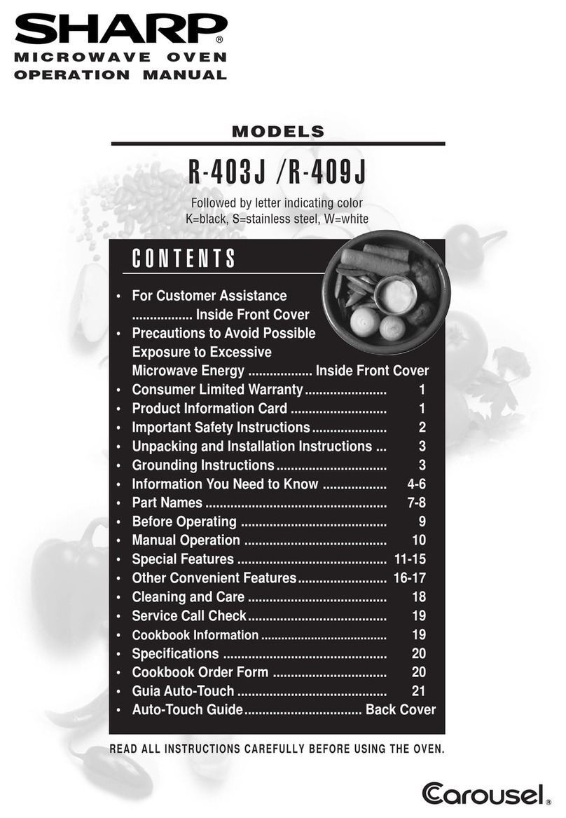Sharp R-403JK User manual