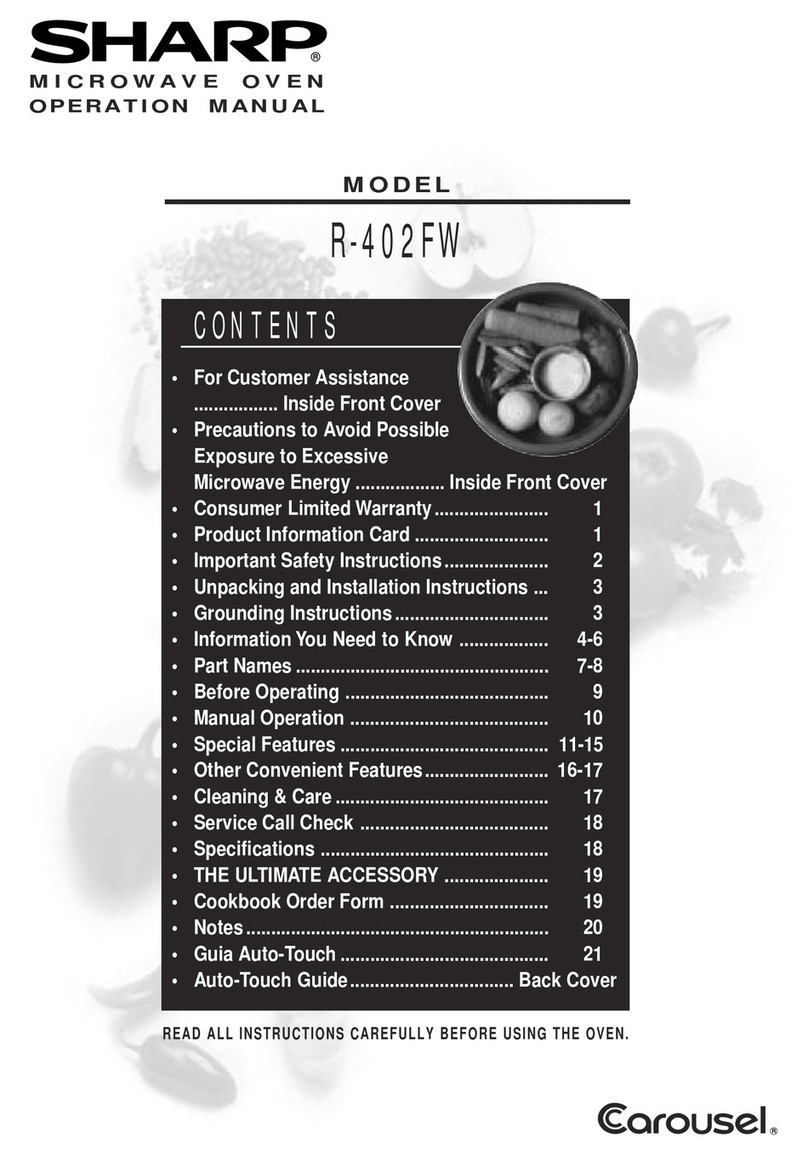 Sharp R-402FW User manual Sharp R-402FW User manual