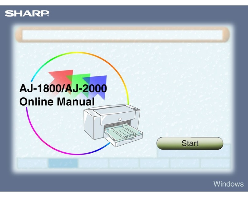 Sharp AJ-2000 Setup guide