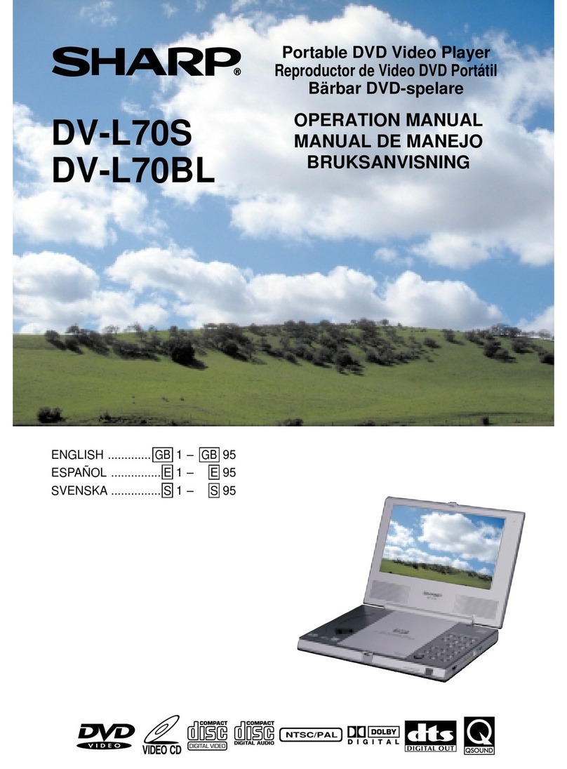 Sharp DV-L70BL User manual Sharp DV-L70BL User manual