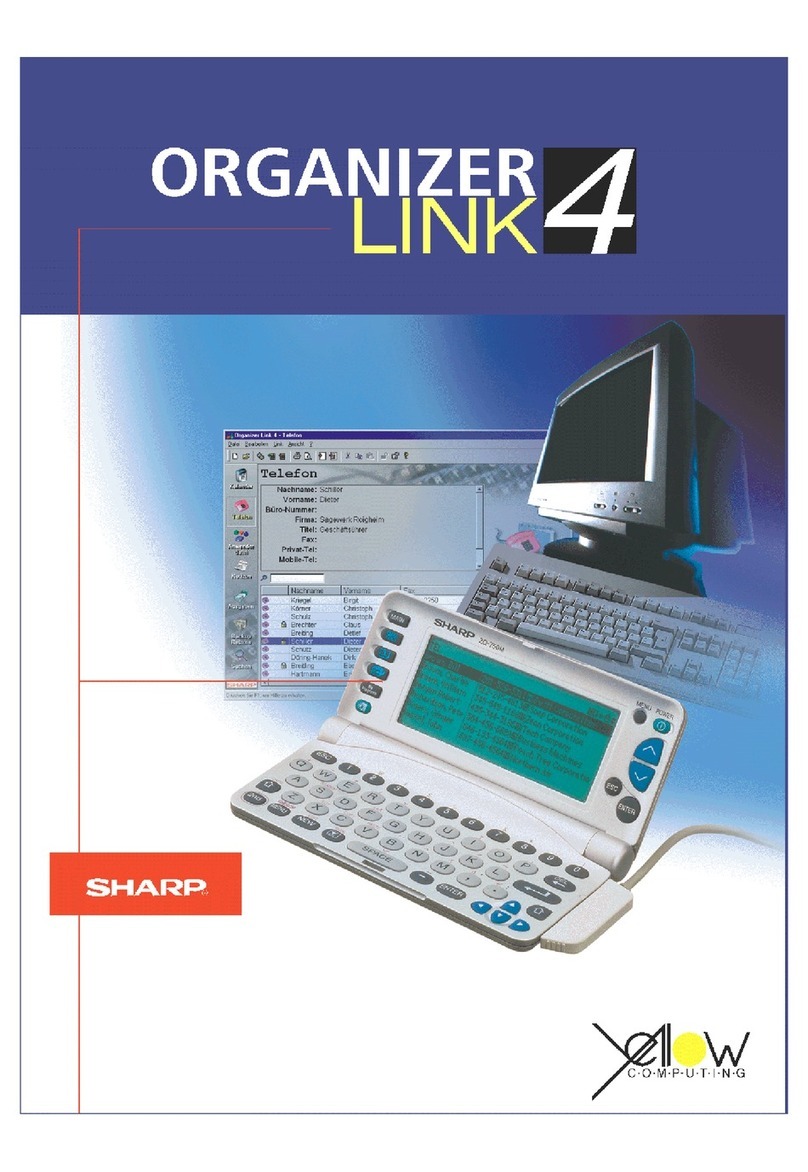 Sharp ORGANIZER Link4 operating instructions Sharp ORGANIZER Link4 operating instructions