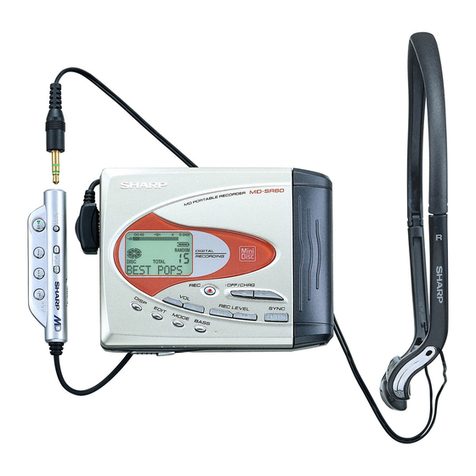 Sharp MD-SR50H User manual