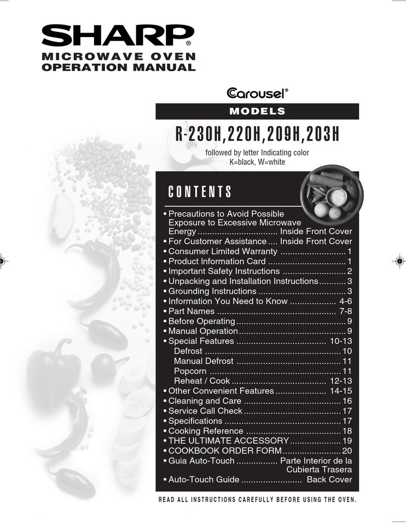 Sharp 203H User manual