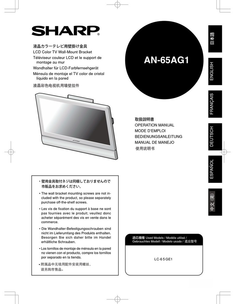Sharp AN-65AG1 User manual Sharp AN-65AG1 User manual