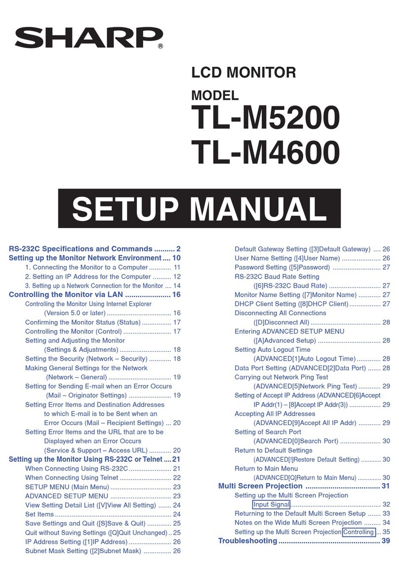 Sharp TL-M5200 User guide Sharp TL-M5200 User guide