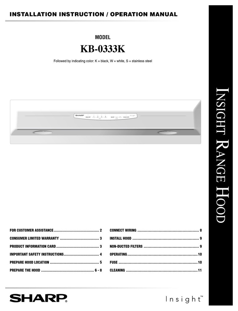 Sharp KB-0333K Installation instructions and operation manual